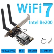 For Intel BE200 WIFI7 PCIE WiFi 7 Network Card PCI Express 4.0 X1 Wireless Bluetooth BT5.4 802.11AX 
