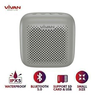 Speaker Bluetooth 5.0 VIVAN VS1 IPX5 Waterproof Outdoor Speaker 5W Output Powerful Bass