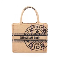 【二手】迪奧 (Dior) Book Tote 小號手提包，Dior Union M1296ZGSB ，NATURAL/黑色，其他，Book Tote 小號，女士