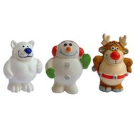 LEO 雪地系列 安全乳膠寵物玩具 抗憂鬱益智舒壓發聲狗玩具 啾啾嗶嗶叫狗玩伴GT-1091，每隻160元