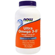 Now Foods, Ultra Omega 3-D, 600 EPA/300 DHA, 180 Softgels