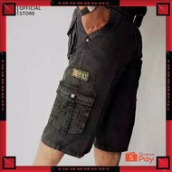 5.5 CARGO / 27-38 Below-the-Knee Cargo Pants Men's Mountain Pants Canvas Material