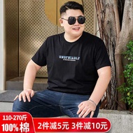 t shirt lelaki plus size T-shirt lengan pendek gemuk pakaian kapas bersaiz besar lelaki serta baju b