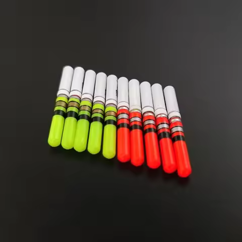 10pcs Light Sticks Green / Red Work with CR322 Battery LED Lamp Lightstick Luminous Night Fishing Ta