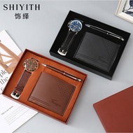 Business Gift Set for men, Mens Watch Wallet Collection, Corporate Present for Teachers Day Fathers 