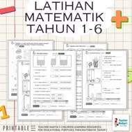 [ PDF / PRINTABLE ] Latihan Matematik Tahun 1 - 6 | Latih Tubi