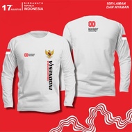 MERAH KATUN T-shirt Long Sleeve T-shirt for the Republic of Indonesia 80 Years Old, Latest Indonesia