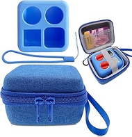 Hard Carrying Case and Silicone Skin Cover for YOTO Mini Screen-Free Bluetooth Audio Player, Compati