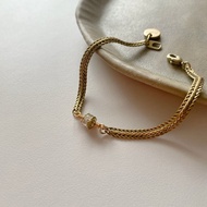 舊夢 - 鋯石黃銅手鍊