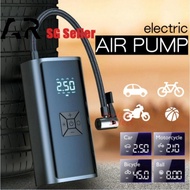 [SG Seller]Car Wireless Air Pump Portable Car for Car Electric Tire Pump Car Tire Pressure Automatic High Pressure Inflation