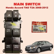 ORIGINAL Honda Accord TAO T2A 2008-2012 Power Window Main Switch Master Suis Tingkap Driver Suis