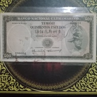 uang 500 Escudo Timor Portugis 1963 086604 vf