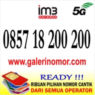 Nomor Cantik IM3 Indosat Prabayar Support 5G Nomer Kartu Perdana 0857 18 200 200