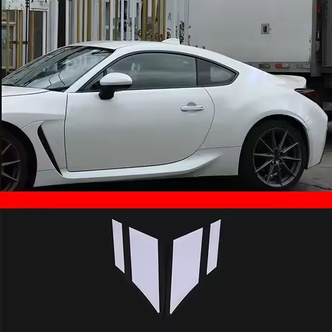 For Subaru BRZ Toyota 86 2022-2023 White C-Pillar Racing Stripes Decal Sticker Vinyls Exterior Acces