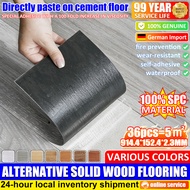 【24 hour shipping】Vinyl Flooring 36pcs≈5㎡ 2.3mm thickness vinyl floor tiles floor sticker floor tile
