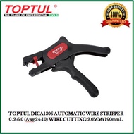 TOPTUL DICA1306 AUTOMATIC WIRE STRIPPER 0.2-6.0 (Awg 24-10) WIRE CUTTING:2.0MMx190mmL