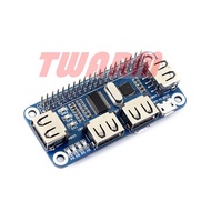 Raspberry Pie Accessories: USB HUB HAT Expansion Board PI 3B 4B zero