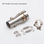Modified Motorcycle GP Exhaust Middle Link Pipe 35mm to 51mm Muffler System Joint Connect Adapter Fo