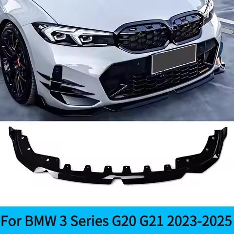 For BMW 3 Series G20 G21 2023-2025 330i 320d M340i M Performance Front Bumper Lip Spoiler Diffuser B
