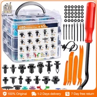 925pcs/725pcs/100pcs Auto Fastener Clip Car Body Push Retainer Pin Rivet Bumper Carabiner Set