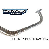 ORIGINAL WOLFGANG EXHAUST STD TYPE RACING EXHAUST NECK FOR VARIO AEROX MOTORCYCLES MIO NMAX PCX STYL