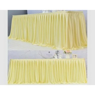 / TABLE DECORATION/ TABLE SKIRT WITH Ruffles 90CM HEIGHT X 300CM LENGTH