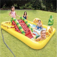 FREE PUMP  Intex Theme Children Kids Swimming Pool with Slide Playground Kolam Mandi Budak