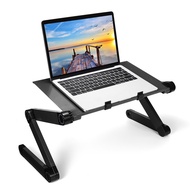 Adjustable Notebook Stand USB Portable Aluminum Alloy Folding Table Laptop Desk for Bed Sofa Laptop