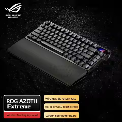 ROG Azoth Extreme 75% Gaming Keyboard ,Premium Aluminum-alloy Chassis and Metal Frame