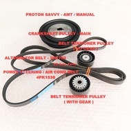 Proton Savvy Crankshaft Pulley / Tensioner Pulley / Belt - 3PK750 / 4PK1538 Savvy Tensioner Pulley