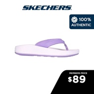 Skechers Women On-The-GO Hyper Slide Favored Sandals - 172021-PUR Goodyear Rubber, Hanger Optional, Hyper Burst