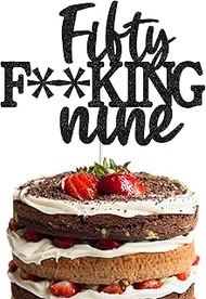 59 Cake Toppers,59th birthday decorations, 59 Birthday Cake Toppers Funny 59th Cake Topper for Men,5