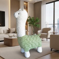 『Free Shipping』Scandinavian style shoe changing stool oversized creative alpaca sitting stool light 