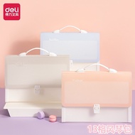 Deli P50Light Impression13Accordion Bag A4Large Capacity Handheld Insert Page Exam Paper Document Or