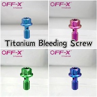 OFF-X TITANIUM GR5 SKRU MINYAK BLEEDING SCREW  HOSE BREK BRAKE OIL SKRU MOTORCYCLE OIL PUMP Screw Fu