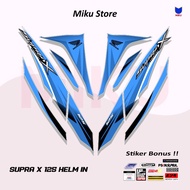 Striping Stiker Sticker SP105D Motor Honda Supra X 125 Helm In 2010 2011 Variasi Motif Line Racing