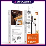 🔥【READY STOCK】🔥 Auto Power Off CA6590 Cable | USB Type-C Data Cable | 1.2m Breathing LED Light