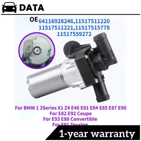 For BMW E81 E87 E90 X1 116I 120I 318I 320I Additional Water Pump Cooling Valve Water 64116928246 Eng
