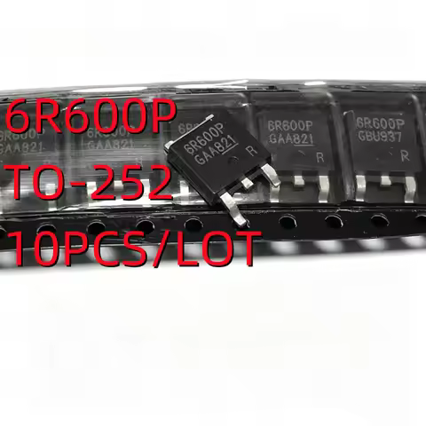 10PCS/LOT 6R600P IPD60R600CP 6R600P6 SMD TO-252 6.1A 600V N-channel MOS tube In Stock