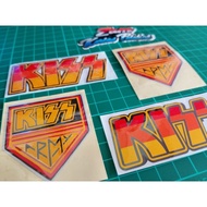 STICKERS KISS ARMY STICKER CUTTING PANTUL CAHAYA STICKER TOP BOX MOTOR KERETA HELMET BASIKAL