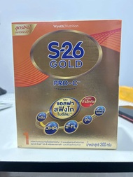 S-26 1 Gold Pro-C เอส-26 โกลด์ โปร ซี สูตร 1 ขนาด 200 กรัม (สูตรผ่าคลอด) (เซต 2 กล่อง 400กรัม)