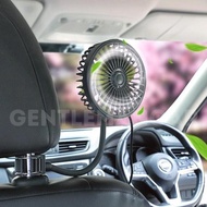 NEW Car Cooling Fan Jok Tengah Kursi Belakang 360° USB Kipas Angin Jepit Mobil