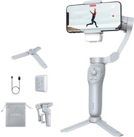ศัพท์3แกน gimbal พร้อมไฟเติมที่ปรับได้ gimbal Stabilizer สำหรับสมาร์ทโฟน Phone Stabilizer สำหรับการบ
