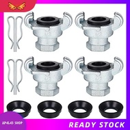 [Ready Stock] 4 Sets 1/2inch NPT Iron Air Hose Fitting 2 Lug Universal Coupling Chicago Fitting for Male End