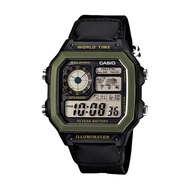 Casio Men's Standard Digital Black Cloth Band Watch AE1200WHB-1B AE-1200WHB-1B