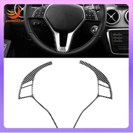 [gaozuo523.vn] For   CLA C117 GLA X156 A Class W176 Steering Wheel Cover Trim Carbon Fiber