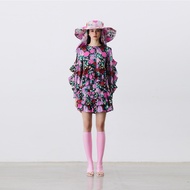 [DISAYA] -  Floral print pants with multilayers ruffle กางเกงขาสั้นพิมพ์ลายดอกไม้ดีเทลระบาย