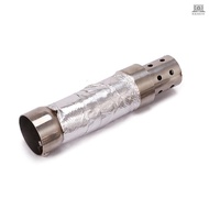 Motorcycle Exhaust Pipe Muffler 48mm Exhaust Silencer Muffler Baffle Stainless Steel Muffler Silence
