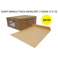 GIANT MANILA THICK ENVELOPE 115GSM 12 X 16 (250PCS)