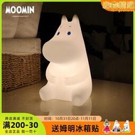 Moomin姆明模型小夜燈氛圍床頭燈創意禮物卡通觸控led暖光燈臺燈